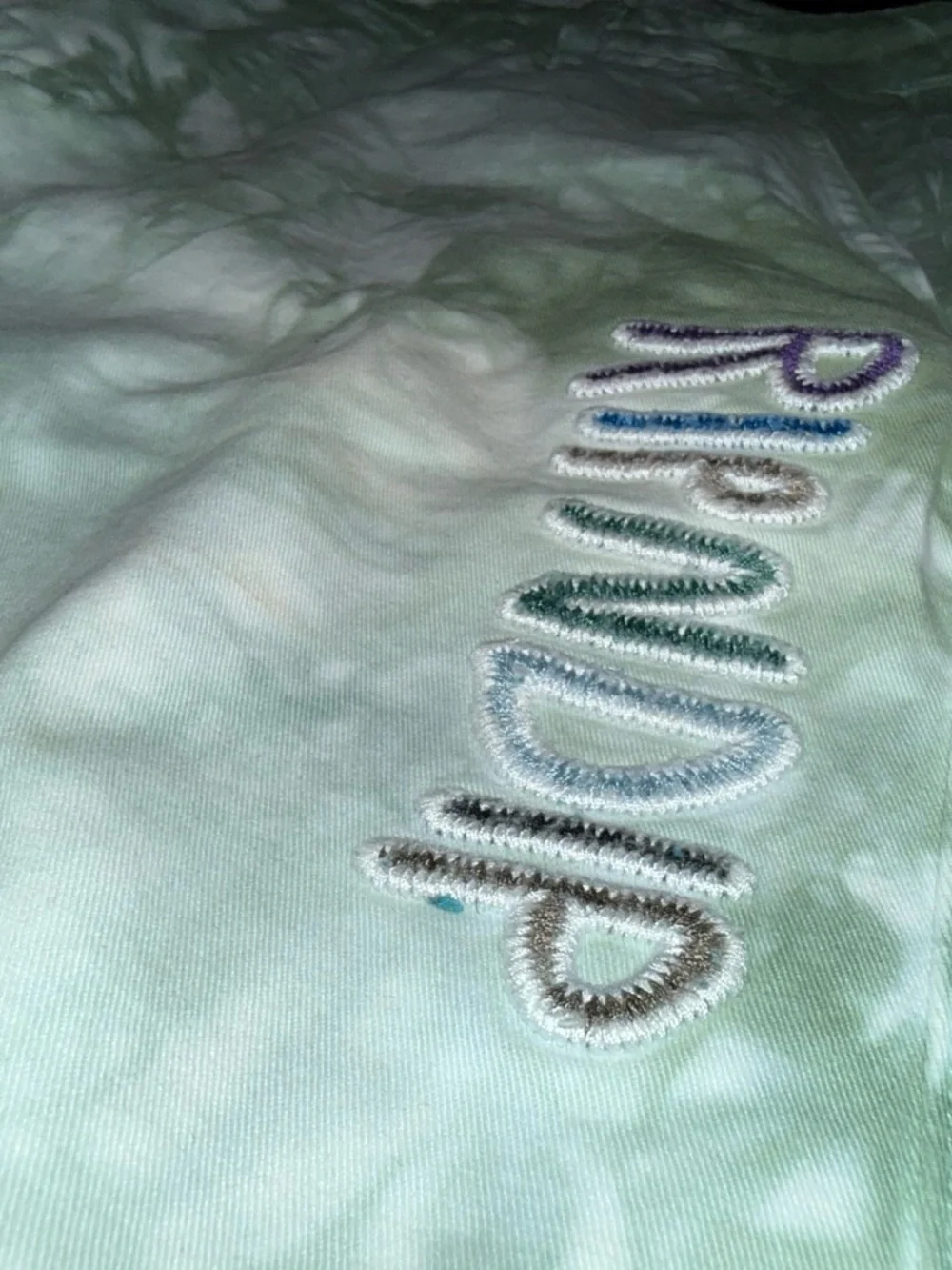 Ripndip Olive Green and White Tie-Dye Chinos